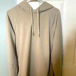 Mens City Sweat pullover hoodie French Terry - Tofino Sand size LARGE